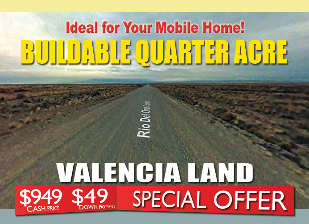 Incredible Quarter-Acre Lot in Valencia, NM! Only $49 Down!
