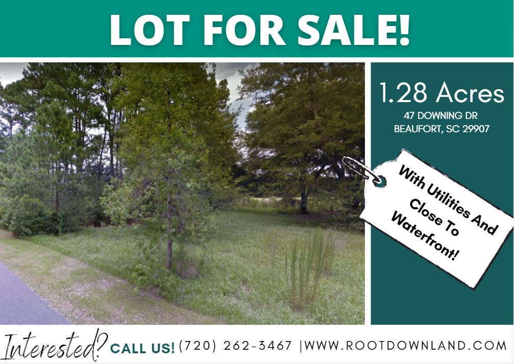 Gorgeous 1.28-Acre lot in Beaufort, SC With Utilities. Selling For Only $45,995! Similar Properties Selling Between $95k-$379k.