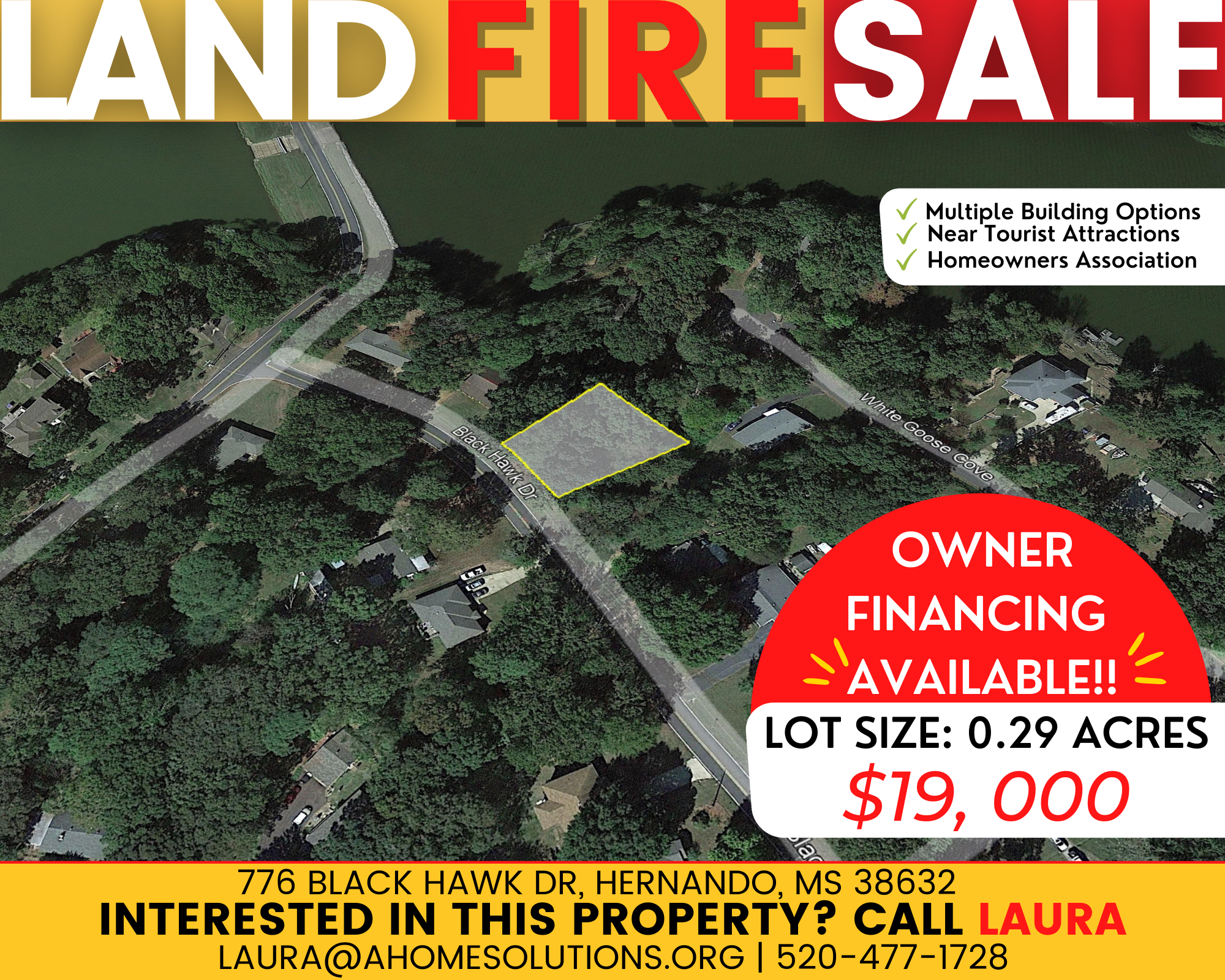 0.29 acres Waiting for you to Build Your Perfect Home in Buena Vista Lakes, MS!  Seller Financing Available with only $295 a month!