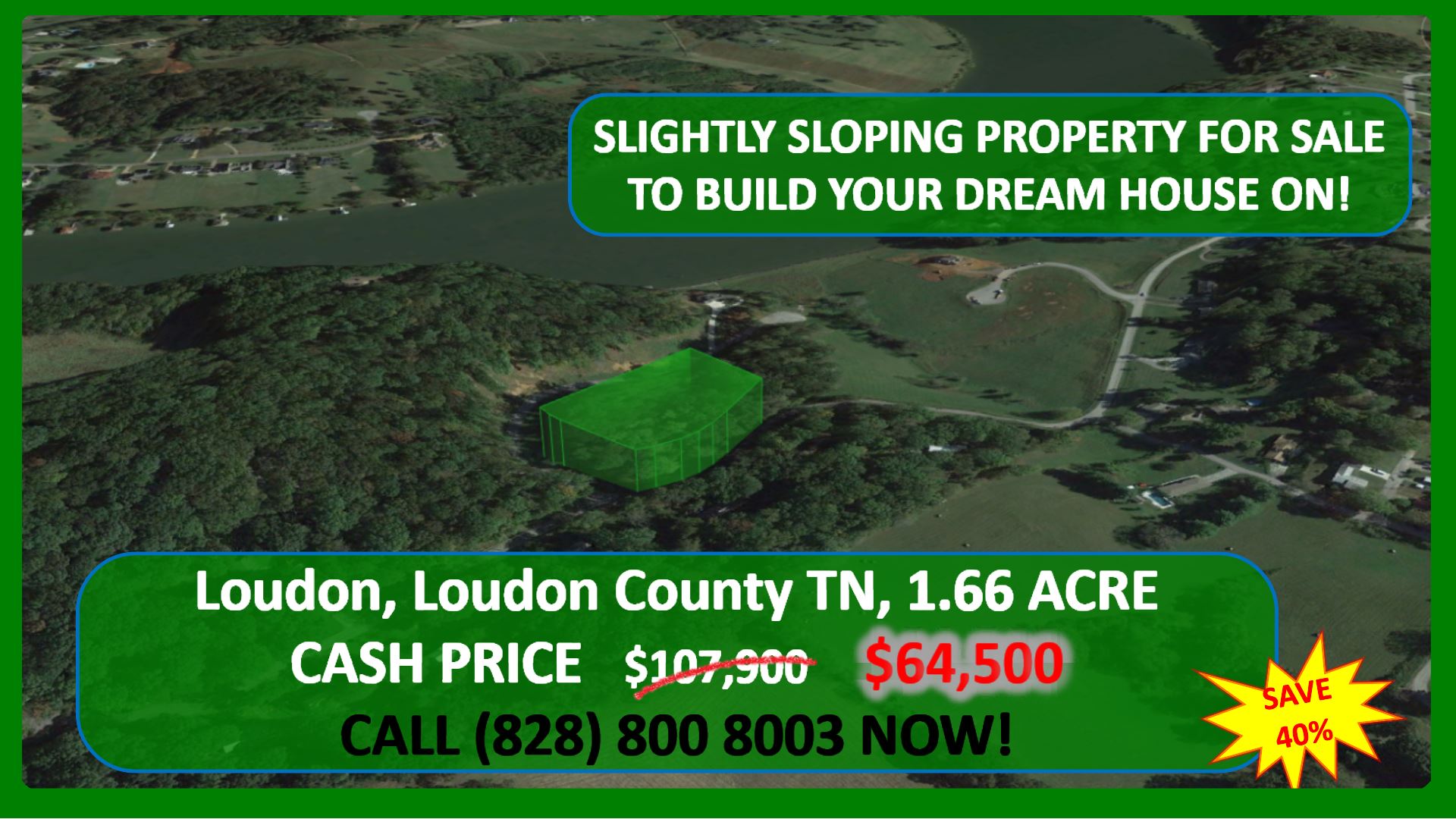 Beautiful, 1.66 acre Lot, close to Lake, ready to build your DREAM HOME on in Loudon County, TN