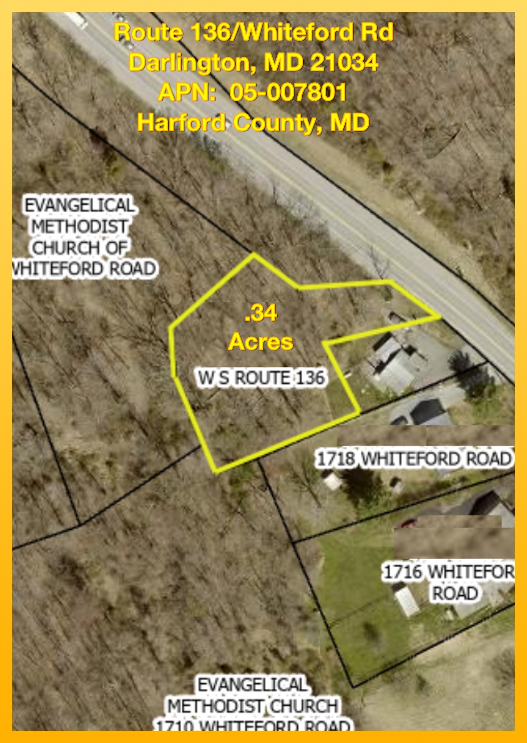 .34 Acres in Harford County, MD (Darlington)